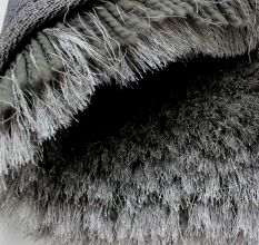 Soft Grey Textured Hall Mat